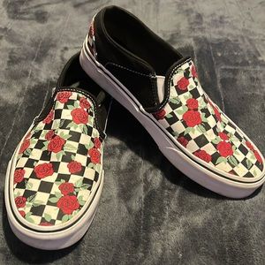 Womens size 8 multicolored vans
